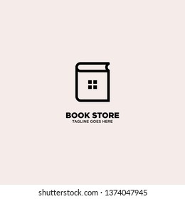 Book Store logo template, vector illustration - Vector