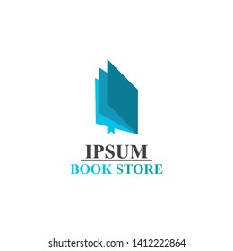Book store logo template vector design