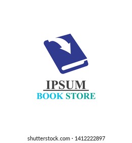 Book store logo template vector design