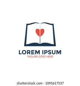 book store logo vector design. icon. vector illustration