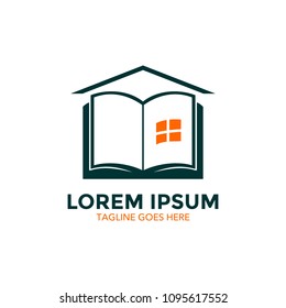 book store logo vector design. icon. vector illustration
