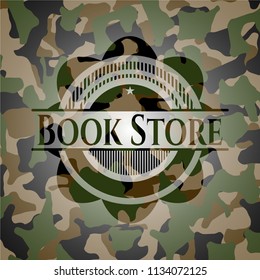 Book Store on camouflage pattern