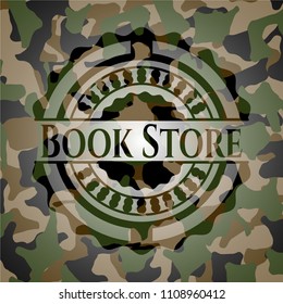  Book Store on camouflaged texture