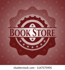 Book Store red emblem. Vintage.