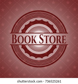Book Store red emblem. Vintage.
