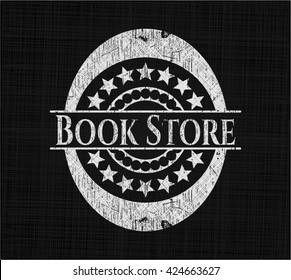 Tienda de libros escrita en una pizarra