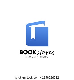 book stores logo design. book shop icon design