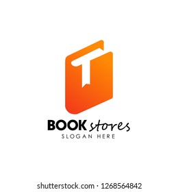 book stores logo design. book shop icon design