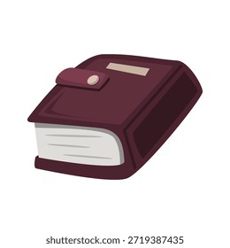 Livro com ícone de tira ilustração vetorial, ícone de livro, vetor de livro, clip-art de livro, clip-art de bloco de notas