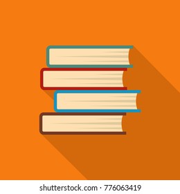 Book student icon. Flat illustration of book student vector icon for web