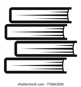 Book student icon. Simple illustration of book student vector icon for web