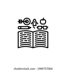 Book Study icon in vector. Logotype