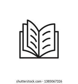 book, study icon vector template