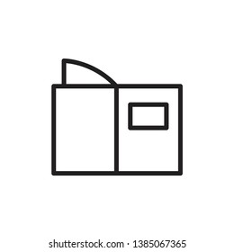 book, study icon vector template