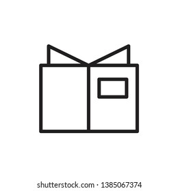 book, study icon vector template
