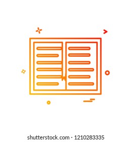 book study read icon vector design