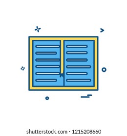 book study read icon vector design