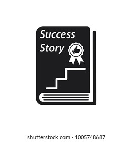 book of success, vector icon 