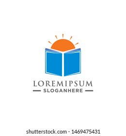 Book Sun Logo Icon Design Stock Vector (Royalty Free) 1469475431 ...