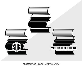 Book SVG Printable Vector Illustration