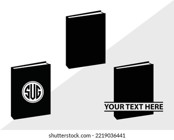 Book SVG Printable Vector Illustration