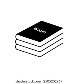 Book symbol and clip art. Book flat vector icon design