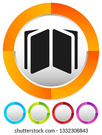 Book symbol icon for knowledge, education and such concepts