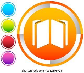 Book symbol icon for knowledge, education and such concepts