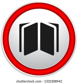 Book symbol icon for knowledge, education and such concepts