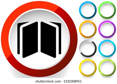 Book symbol icon for knowledge, education and such concepts
