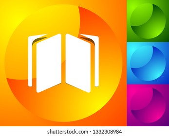 Book symbol icon for knowledge, education and such concepts