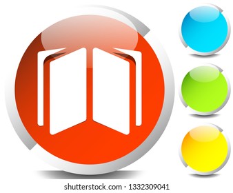 Book symbol icon for knowledge, education and such concepts