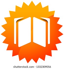 Book symbol icon for knowledge, education and such concepts