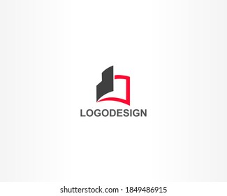 book symbol logo design for education icon template