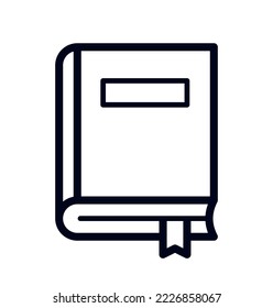 Icono del vector del libro de texto