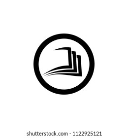 book symbol vector logo