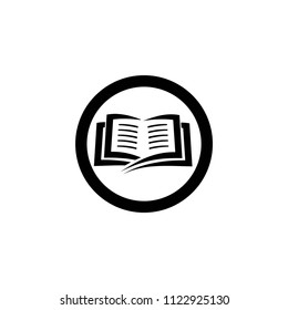 book symbol vector logo
