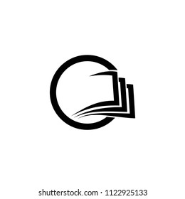 book symbol vector logo
