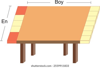 Book table divided each part special division