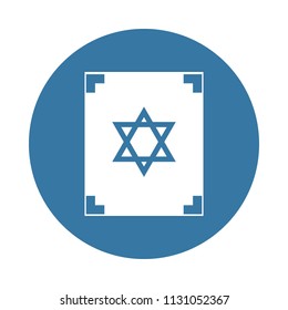 book of the Talmud icon in Badge style 