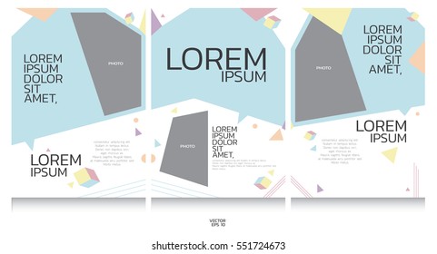 Book template collection.  graphic background.