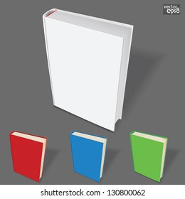 Book template with color variations