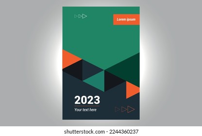 book template geometric. 2023 your text here