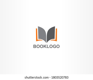 Icono del logotipo de la plantilla del libro. Icono de vuelta a la escuela.