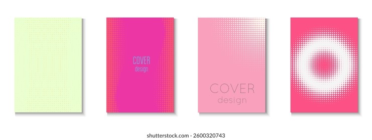 Book Template Set. Modern Tech With Simple Shapes. Linear Frame With Geometric Design. Wave Flyer. Minimalist Business Texture. Geometric Abstract Poster. Trendy Book Template