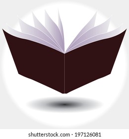 book template. vector illustration. learn read icon