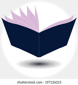 book template. vector illustration. learn read icon