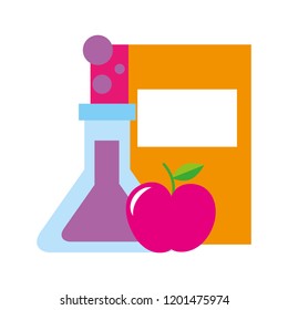 book test tube chemistry apple supplies school