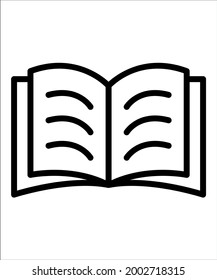 Book, text book fully editable vector icon

