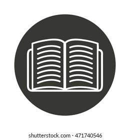 book text isolated icon vector illustration design